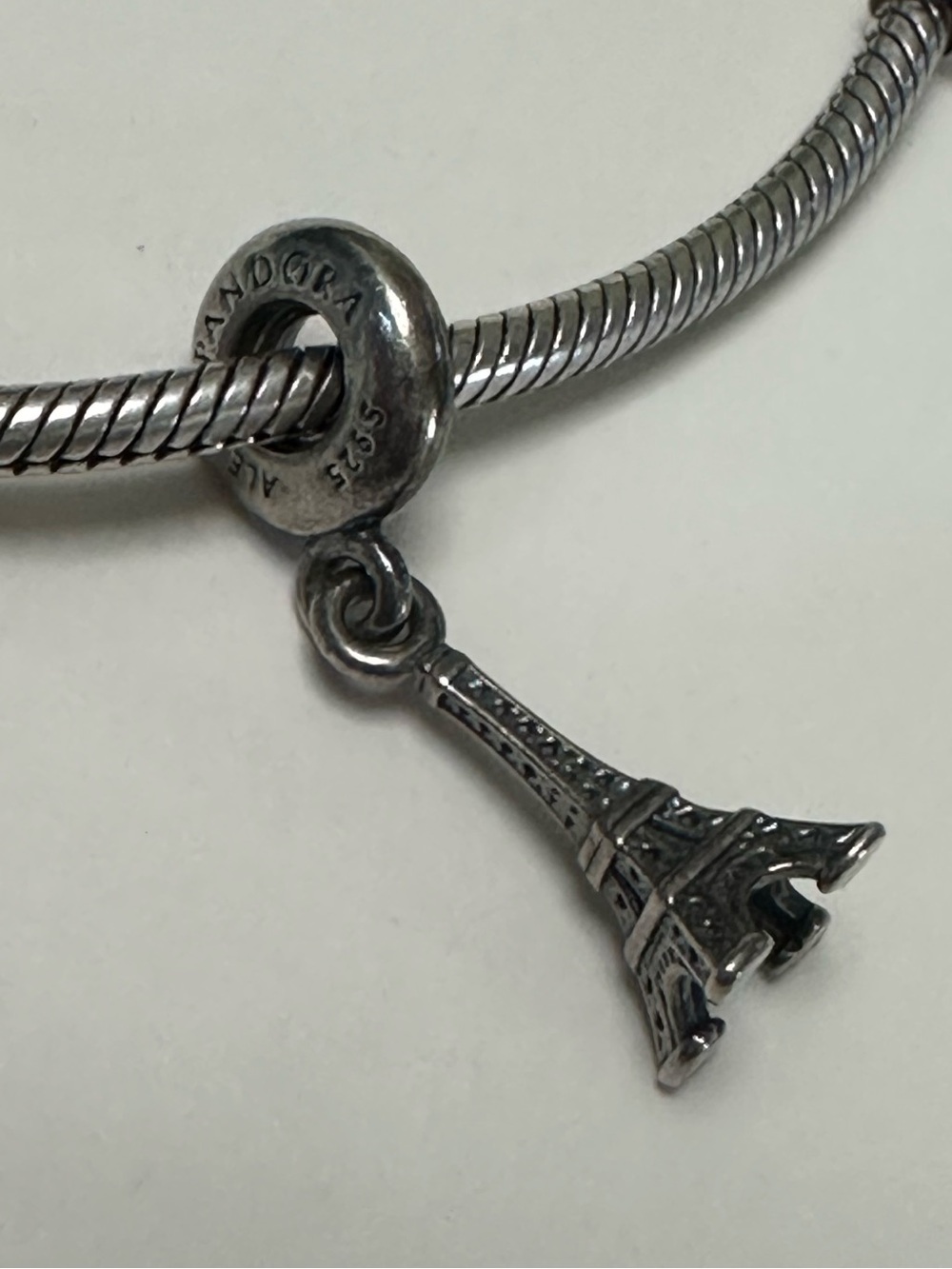 Pandora Paris Eiffel Tower Dangle Charm 925 ALE Retired #791082